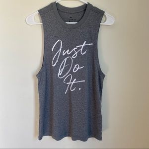 Nike Dry Fit "Just Do It" Athletic Cut Tank Women’s XS